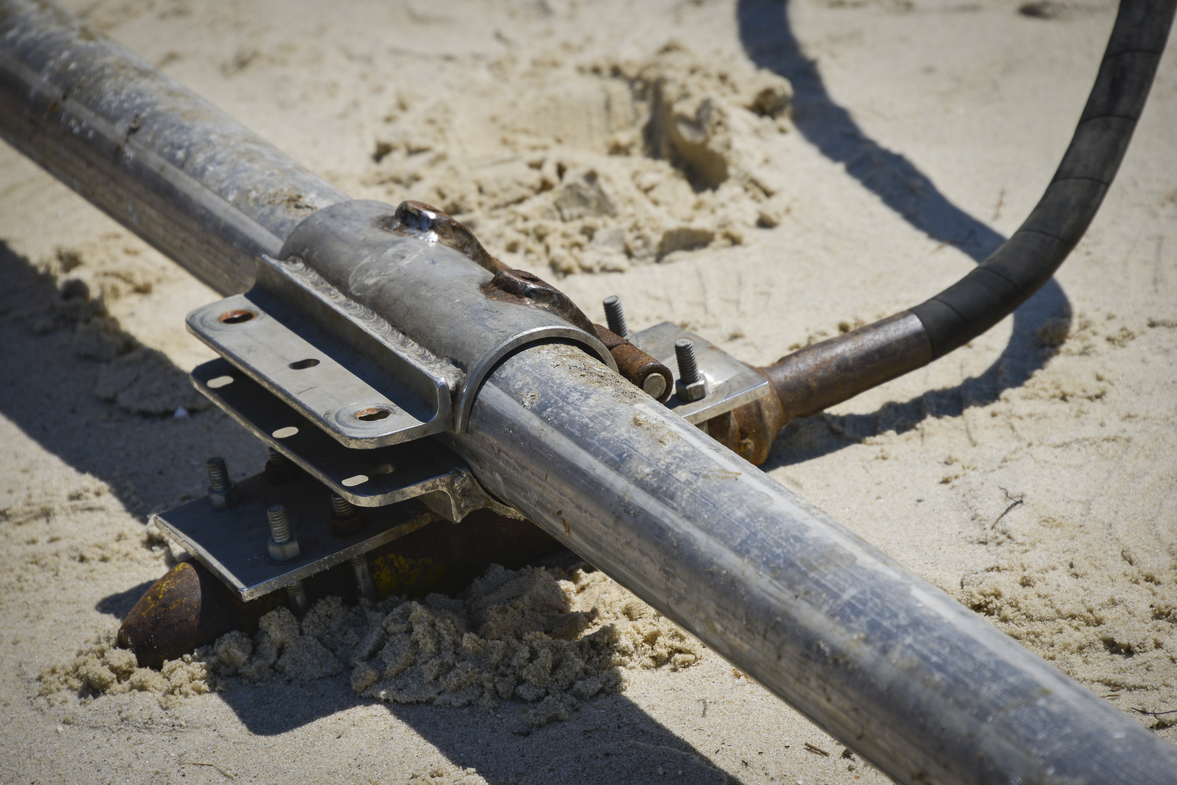 Research Team uses Vibracore for Sediment Sampling Virginia Sea Grant